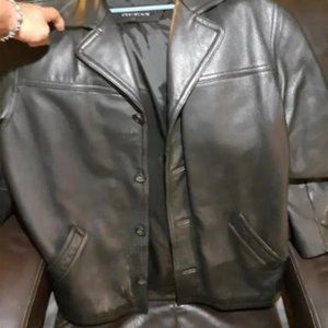 deep discount free shipping vintage 90s leather jacket Guess